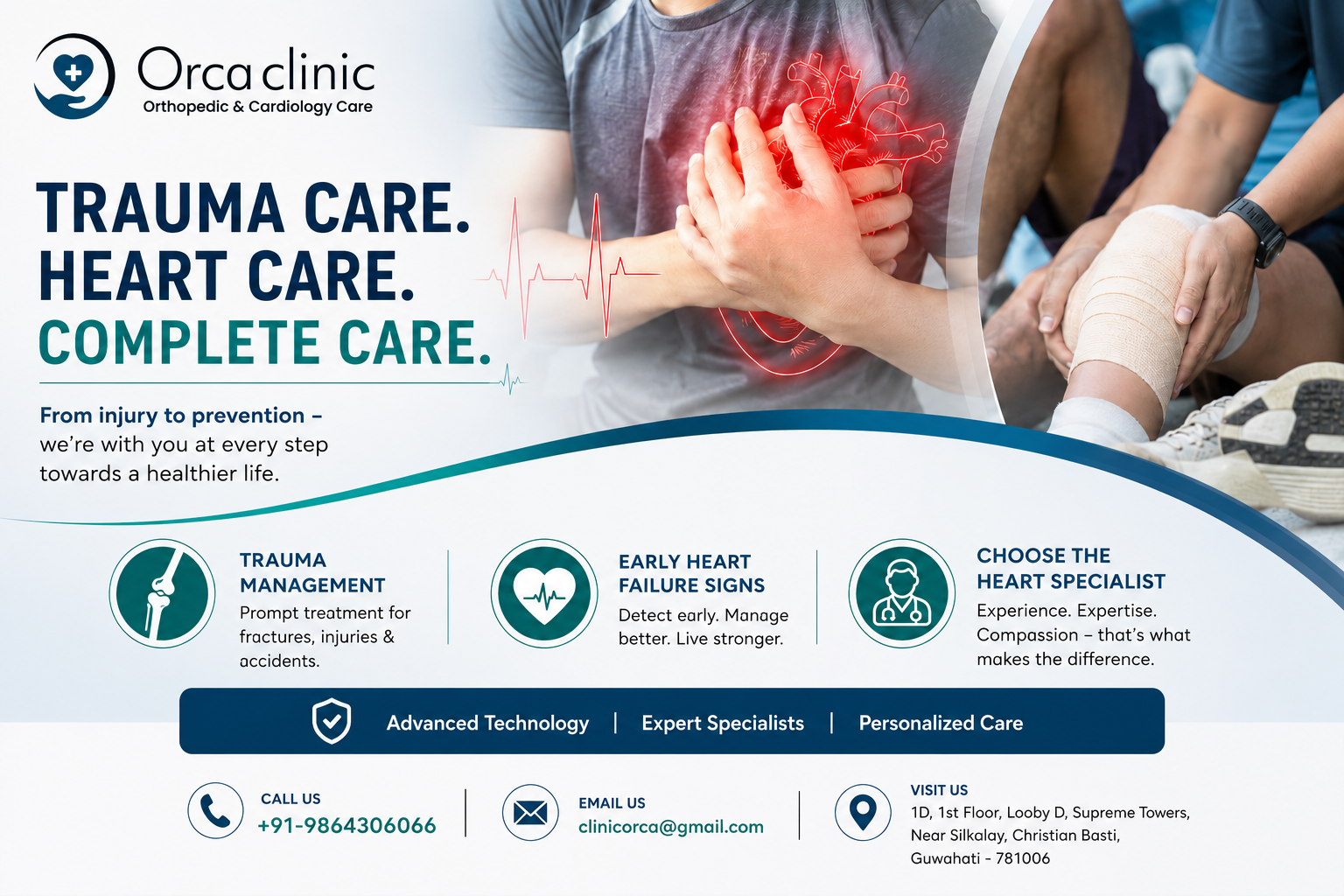 Trauma Management, Early Heart Failure Signs, and Choosing the Heart Specialist in Guwahati