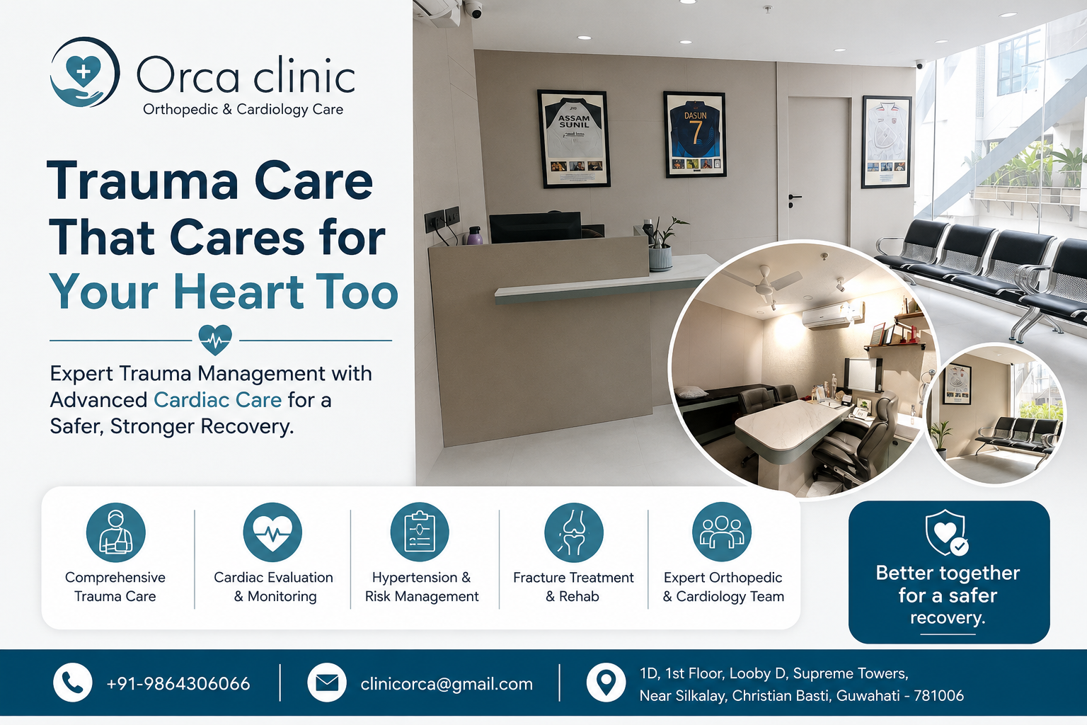 Trauma Management & Heart Doctor in Guwahati | Orca Clinic