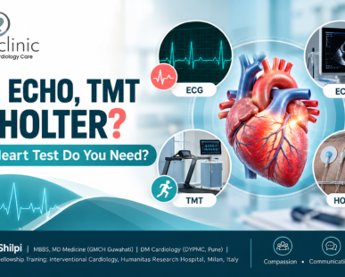 ECG, ECHO, TMT or Holter?